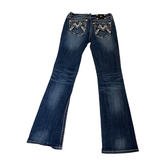 Miss Me Denim - Miss me 29 signature bootcut jeans blue bling embellished jewelled denim western